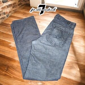 7 FOR ALL MANKIND Men's Lightwash Slimmy Jeans- 30